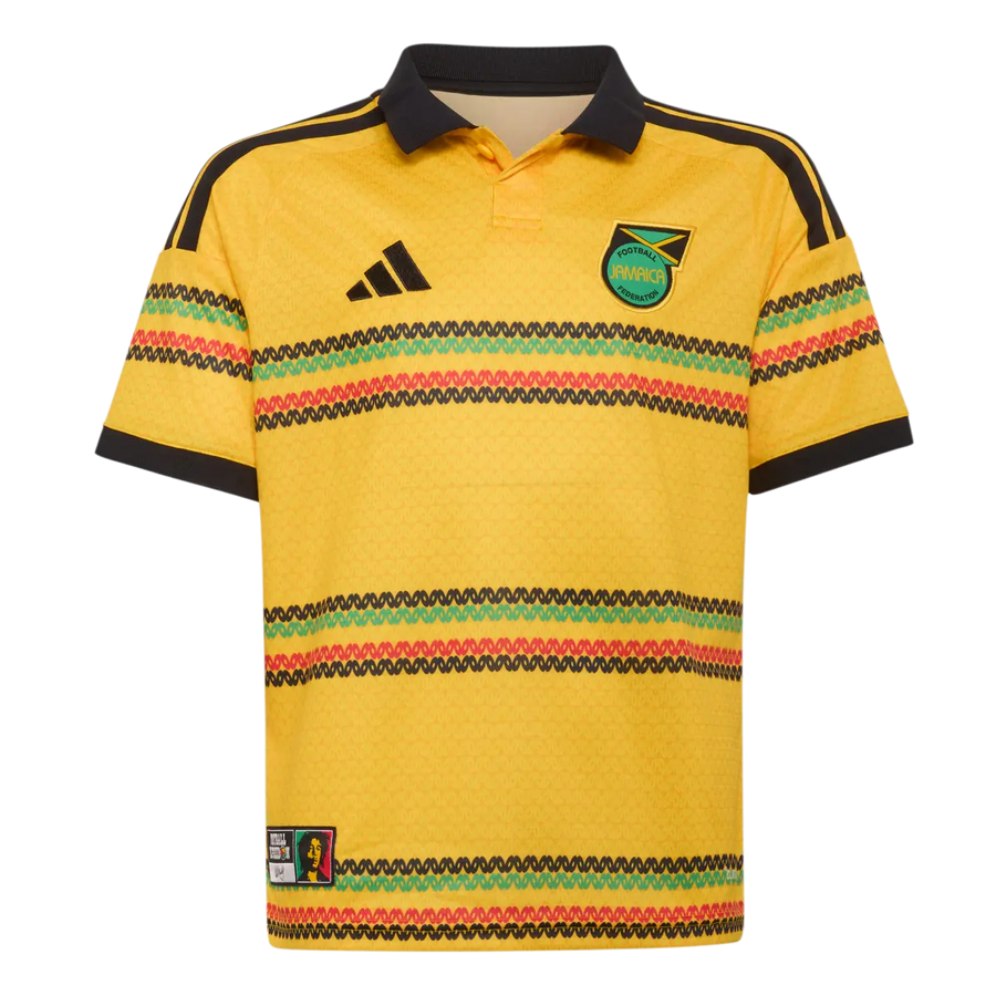 Jamaika Kinderfußballshirt Home Jersey 2026, Bob Marley, Kinder Heimtrikot mit Climacool für Spiel und Fanmomente - machsport