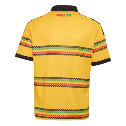 Jamaika Kinderfußballshirt Home Jersey 2026, Bob Marley, Kinder Heimtrikot mit Climacool für Spiel und Fanmomente - machsport