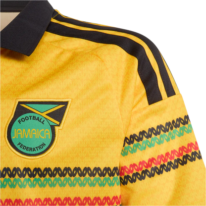 Jamaika Kinderfußballshirt Home Jersey 2026, Bob Marley, Kinder Heimtrikot mit Climacool für Spiel und Fanmomente - machsport