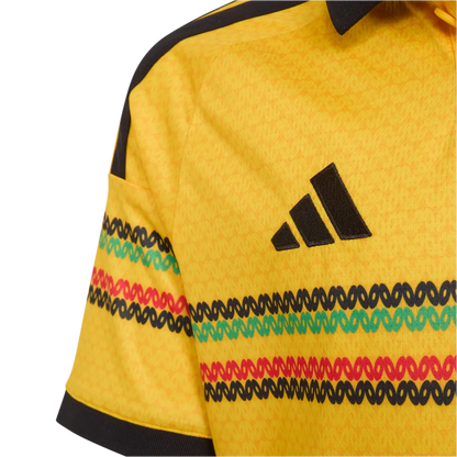 Jamaika Kinderfußballshirt Home Jersey 2026, Bob Marley, Kinder Heimtrikot mit Climacool für Spiel und Fanmomente - machsport