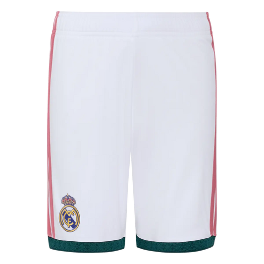 FC Real Madrid Kinderfußballhose Home Short 26/27 – weiß / 140