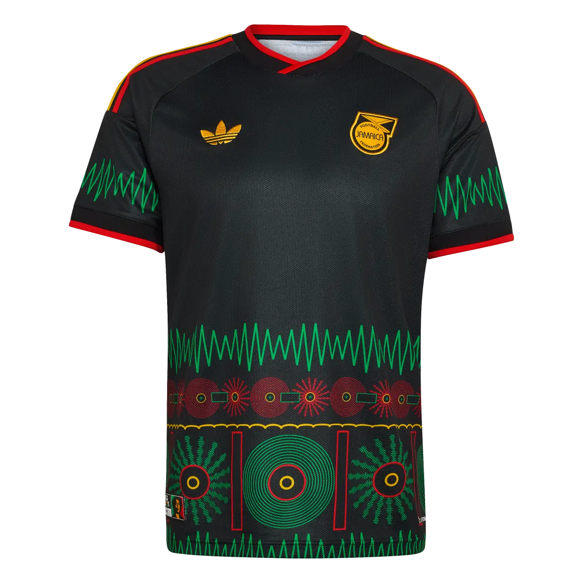 Jamaika Herrenfußballshirt Away Jersey 2026, Bob Marley Auswärtstrikot mit Climacool für Spiel und Fanmomente - machsport – Bild 