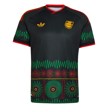 Jamaika Herrenfußballshirt Away Jersey 2026, Bob Marley Auswärtstrikot mit Climacool für Spiel und Fanmomente - machsport