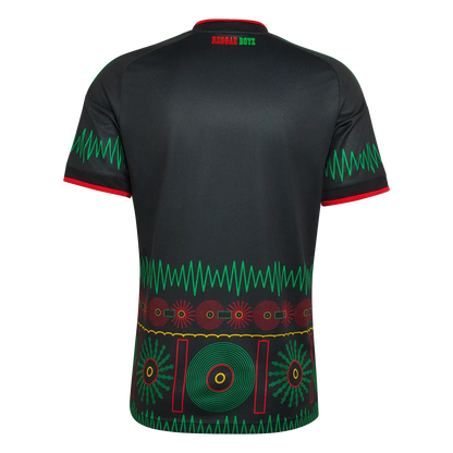 Jamaika Herrenfußballshirt Away Jersey 2026, Bob Marley Auswärtstrikot mit Climacool für Spiel und Fanmomente - machsport