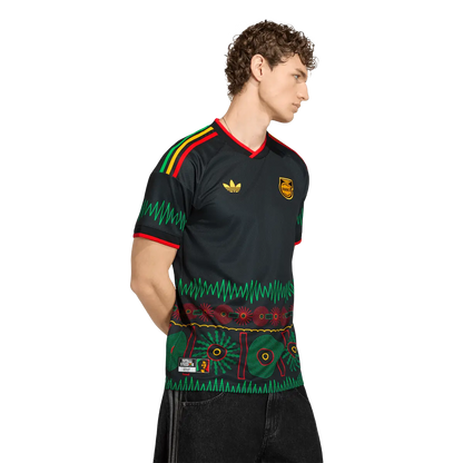 Jamaika Herrenfußballshirt Away Jersey 2026, Bob Marley Auswärtstrikot mit Climacool für Spiel und Fanmomente - machsport