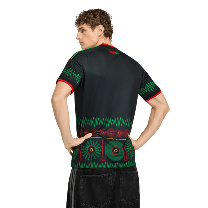 Jamaika Herrenfußballshirt Away Jersey 2026, Bob Marley Auswärtstrikot mit Climacool für Spiel und Fanmomente - machsport