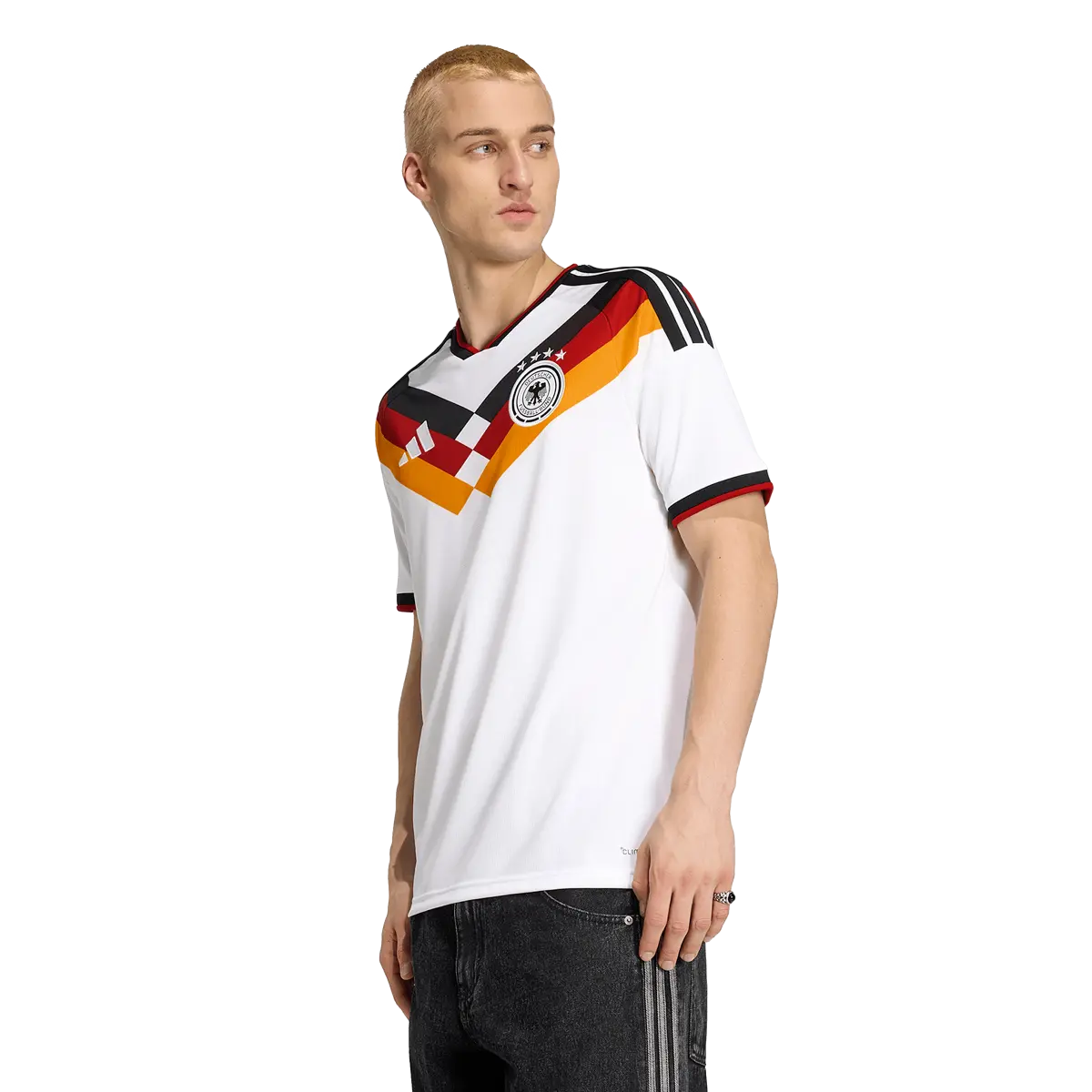 DFB Herrenfußballshirt Home 2026, Heimtrikot mit Climacool für Spiel, Training und Fan Einsatz - machsport