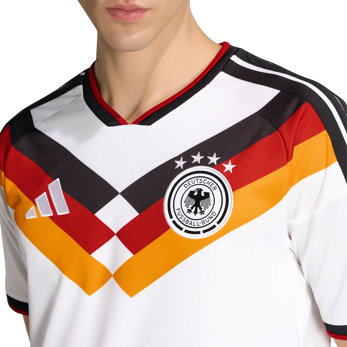 DFB Herrenfußballshirt Home 2026, Heimtrikot mit Climacool für Spiel, Training und Fan Einsatz - machsport