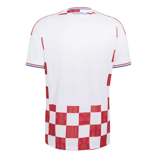 Kroatien Herrenfußballshirt Heimtrikot 26/27 – Rückansicht – weiß / S
