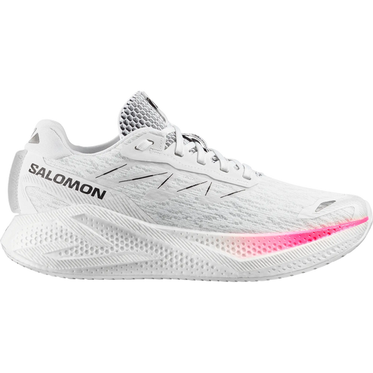 Salomon Herrenlaufschuhe Schuhe Aero Glide 4, Gravel-Laufschuhe für Straße und Gelände mit maximaler Dämpfung, white/white – weiß / 45 1/3