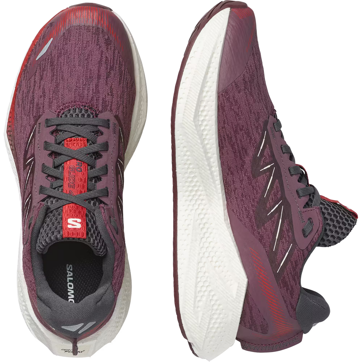 Salomon Damenlaufschuhe Aero Glide 4, Huckleberry / Vanilla Ice / Lava Falls - machsport – Bild 