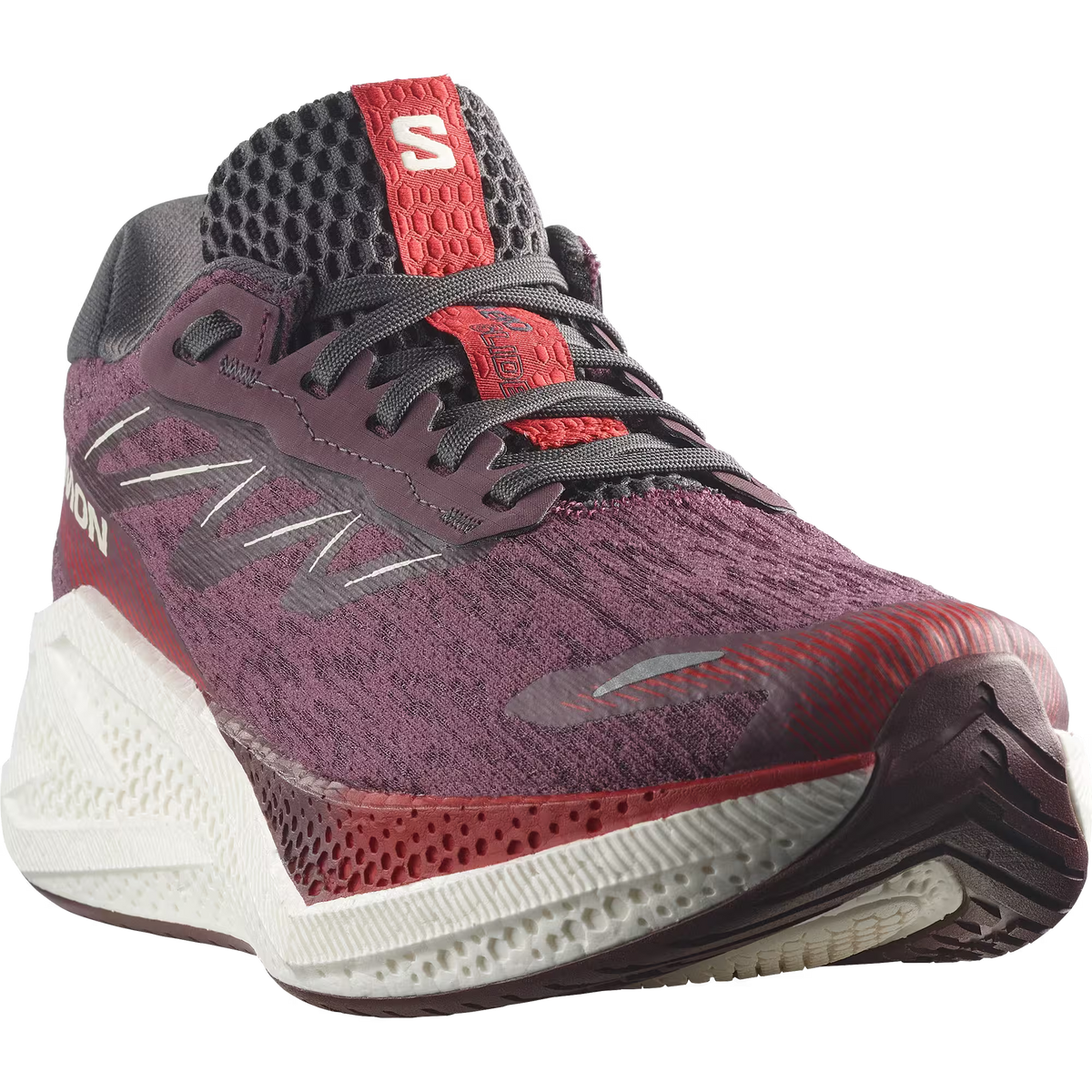 Salomon Damenlaufschuhe Aero Glide 4, Huckleberry / Vanilla Ice / Lava Falls - machsport – Bild 