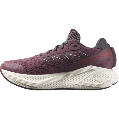Salomon Damenlaufschuhe Aero Glide 4, Huckleberry / Vanilla Ice / Lava Falls - machsport