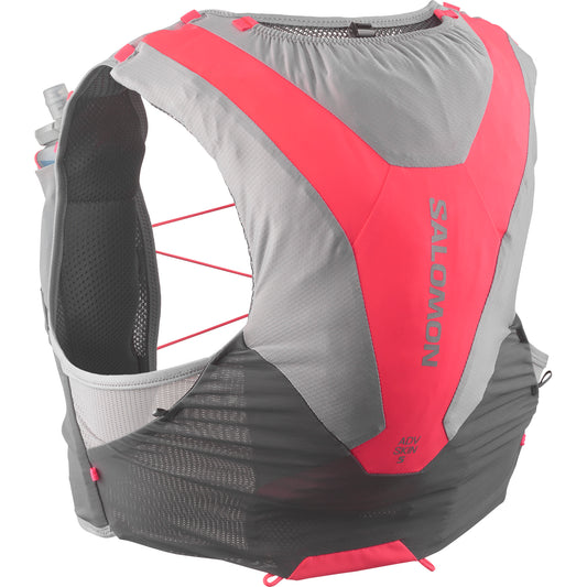 Salomon Trinkrucksack ADV Skin 5 Set - leichter, ergonomischer Trinkrucksack mit optimalem Sitz & Stauraum für lange Läufe und Trailrunning