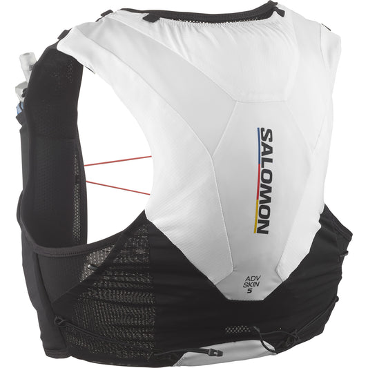 Salomon Trinkrucksack ADV 5 Race Flag - ultraleichter, ergonomischer Trinkrucksack mit optimalem Sitz & Stauraum für Wettkämpfe und lange Läufe