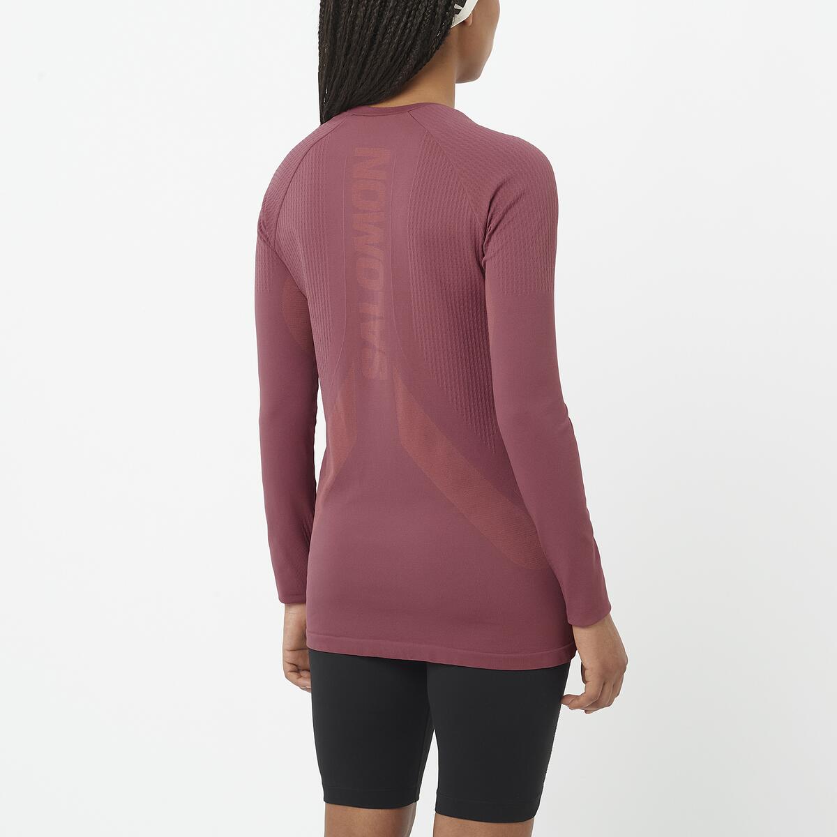 Salomon Damenlangarmshirt Sense Aero Seamless Tee - machsport – Bild 