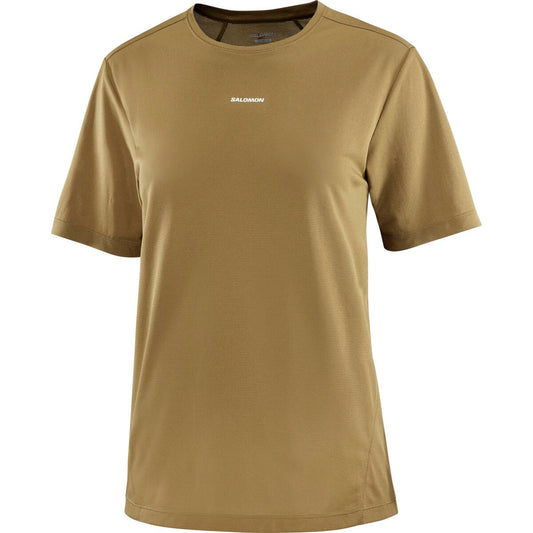 Salomon Damenshirt Shakeout Core SS Tee – olive / 34