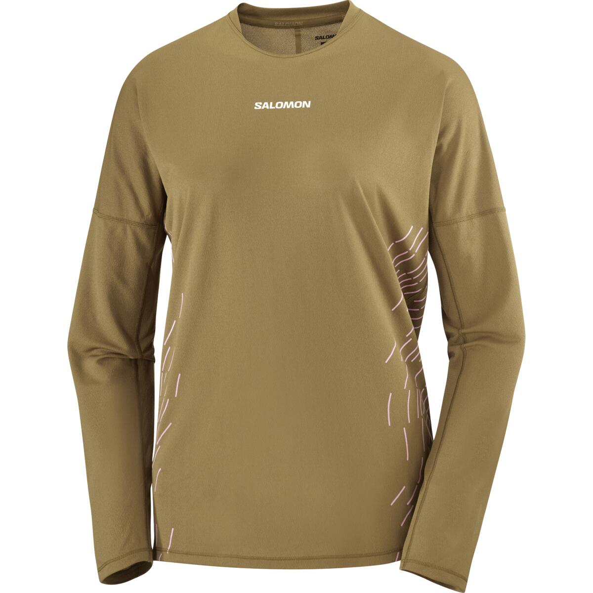 Salomon Damenlangarmshirt Sense Aero LS Tee GFX - machsport – Bild 