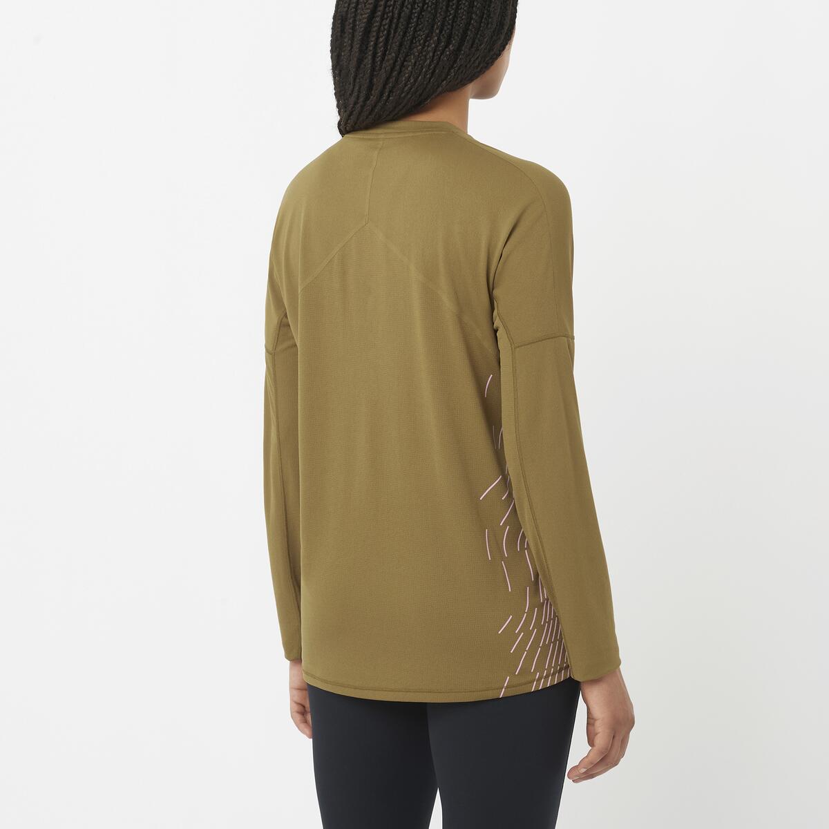 Salomon Damenlangarmshirt Sense Aero LS Tee GFX - machsport