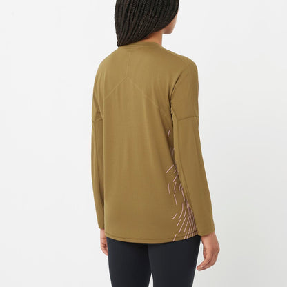 Salomon Damenlangarmshirt Sense Aero LS Tee GFX - machsport