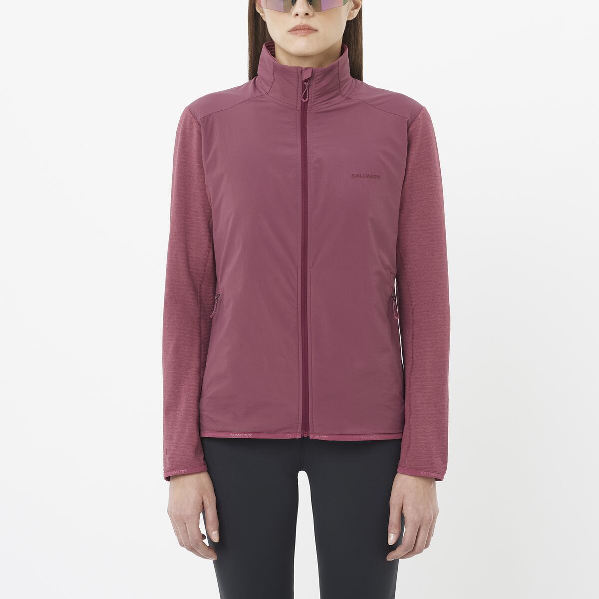 Salomon Damenlaufjacke Essential Lightwarm Hybrid - machsport