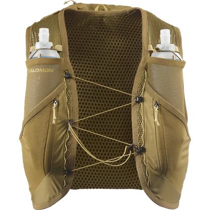 Salomon Laufrucksack Active Skin 12 Set, brilliant olive/willow