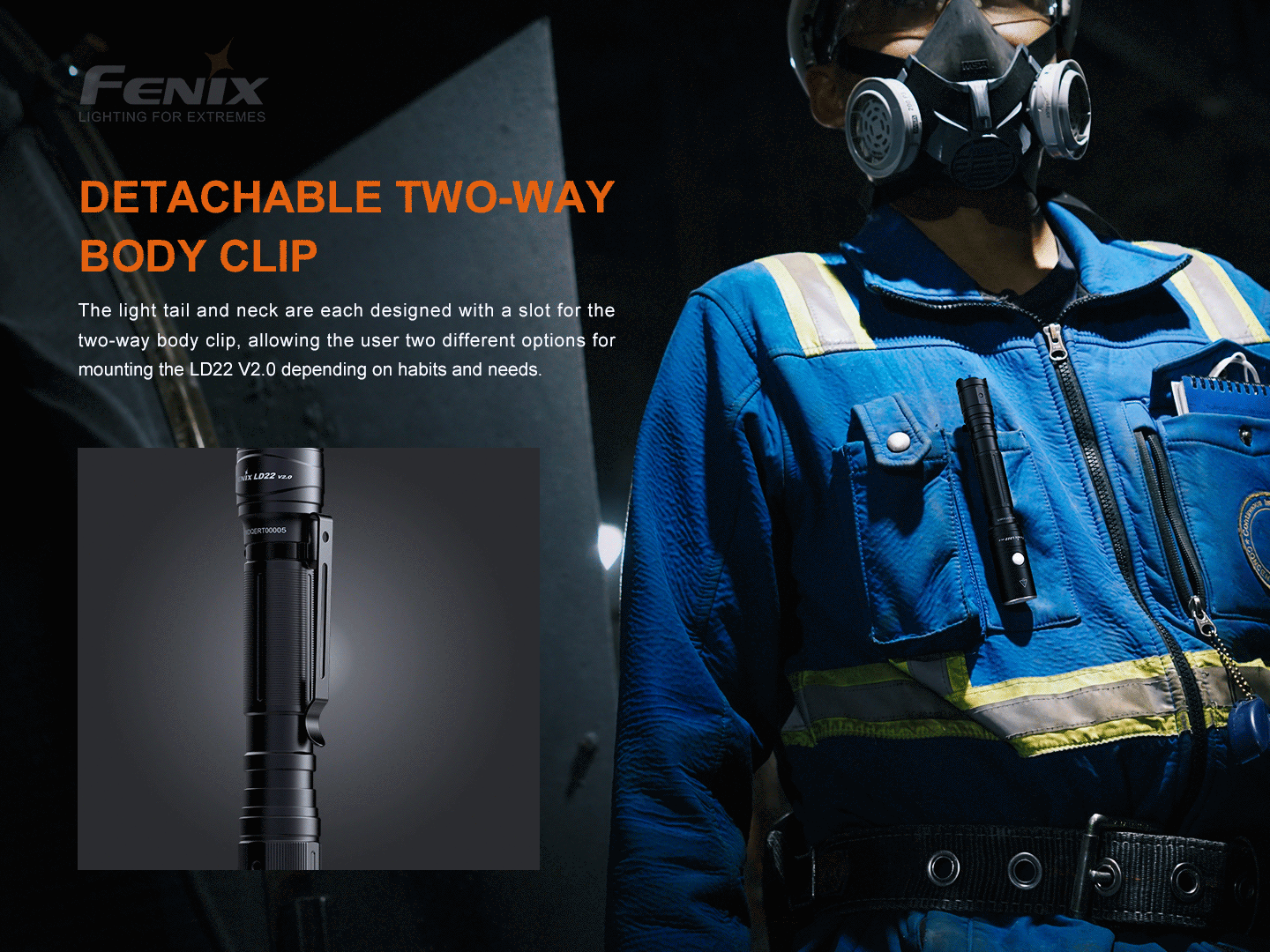 Fenix LD22 V2.0 Vielseitige Outdoor- und EDC-Taschenlampe, 800 Lumen