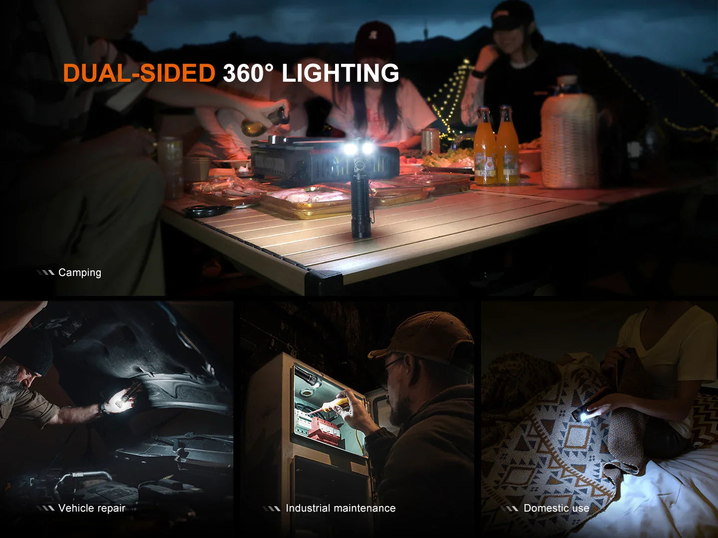Fenix LD35R Taschenlampe mit drei Lichtquellen, 1800 Lumen – Bild 
