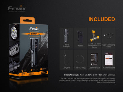 Fenix LR35R Kraftvolle, kompakte Suchlampe, 10000 Lumen