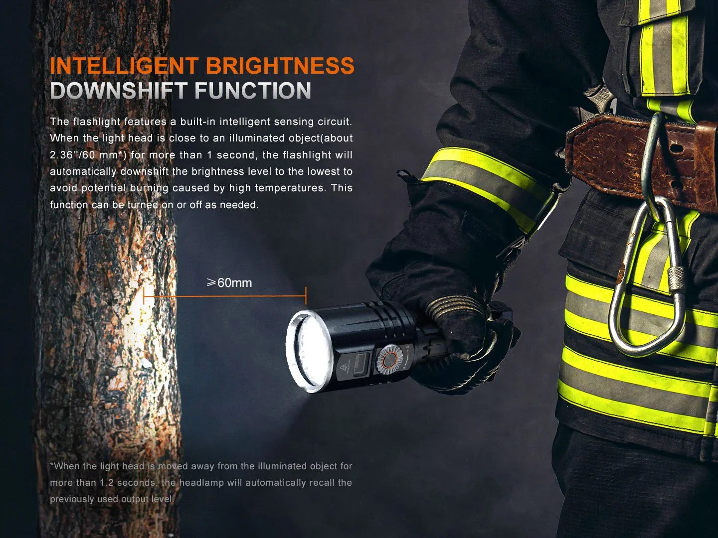 Fenix LR36R kompakte, leistungsstarke Suchlampe mit weißem Laserstrahl, 10000 Lumen – Bild 