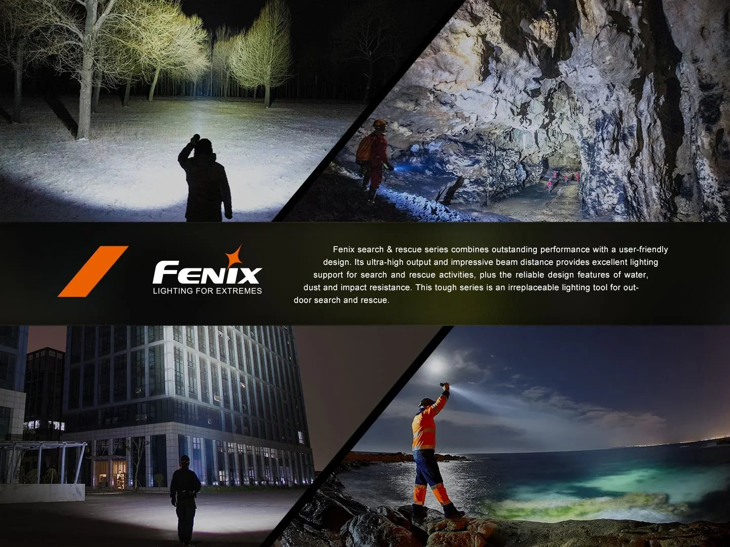 Fenix LR40R V2.0 Superhelle Hochleistungs-Suchlampe mit Spot- und Flutlichtfunktion, 15000 Lumen – Bild 
