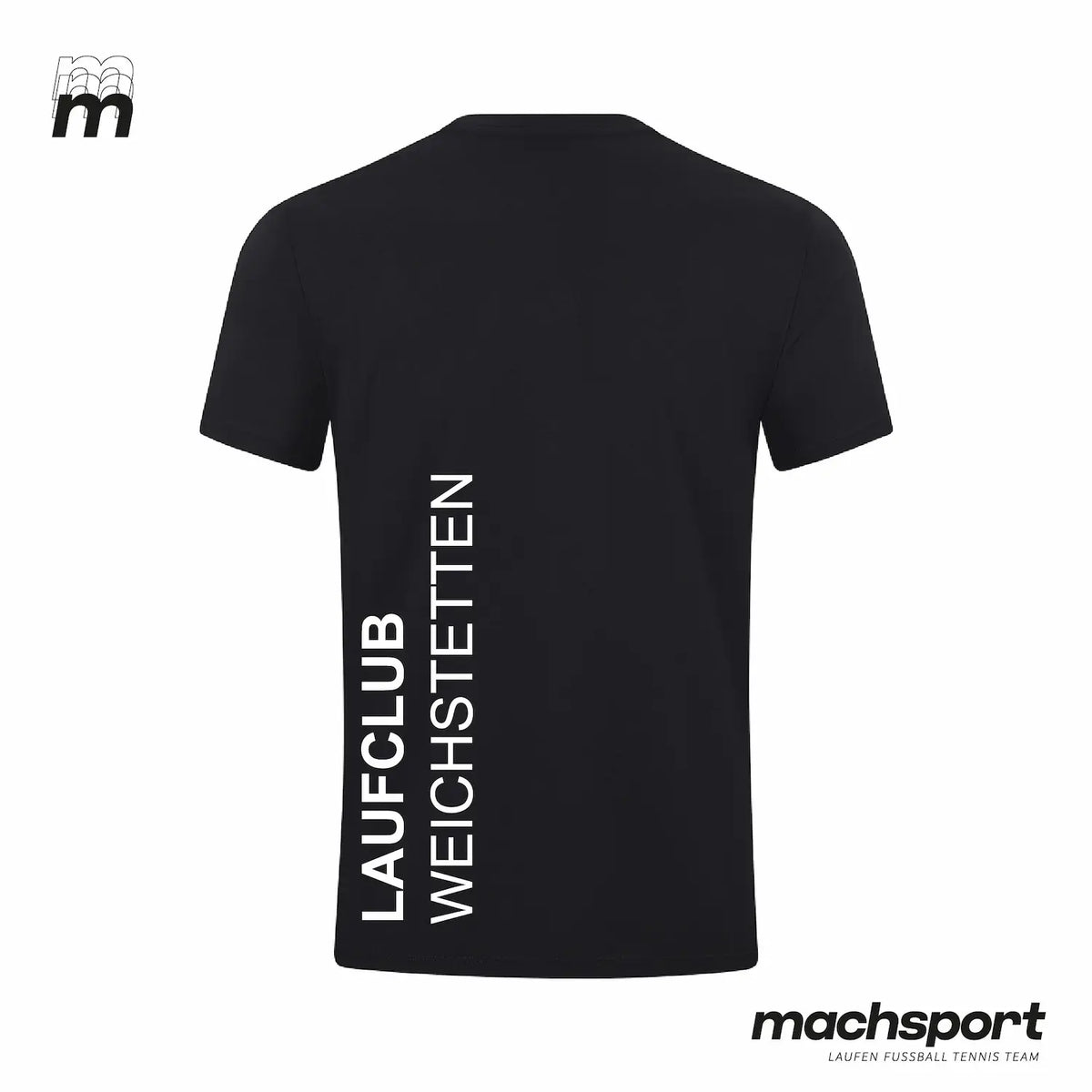 Laufclub Weichstetten Trainingsshirt schwarz - machsport – Bild 