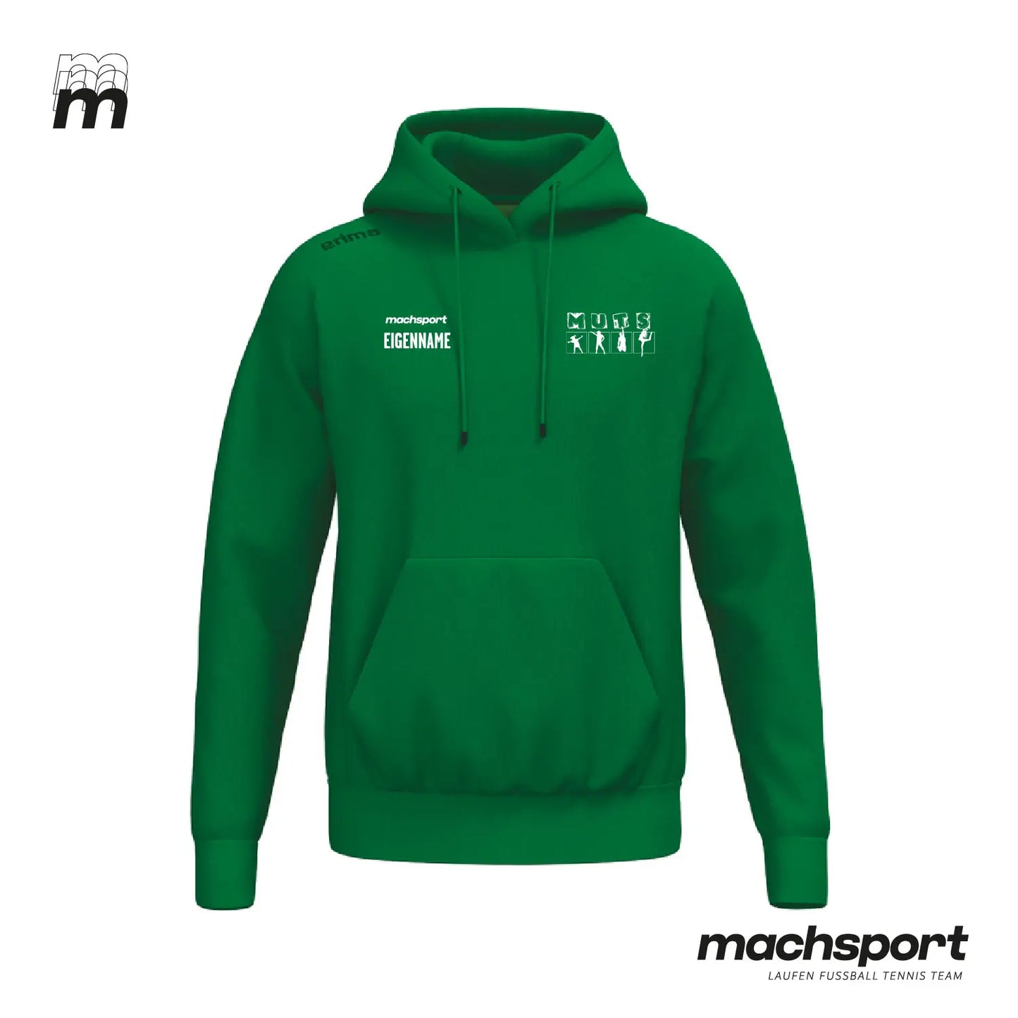 MUTS Hoodie grün - machsport