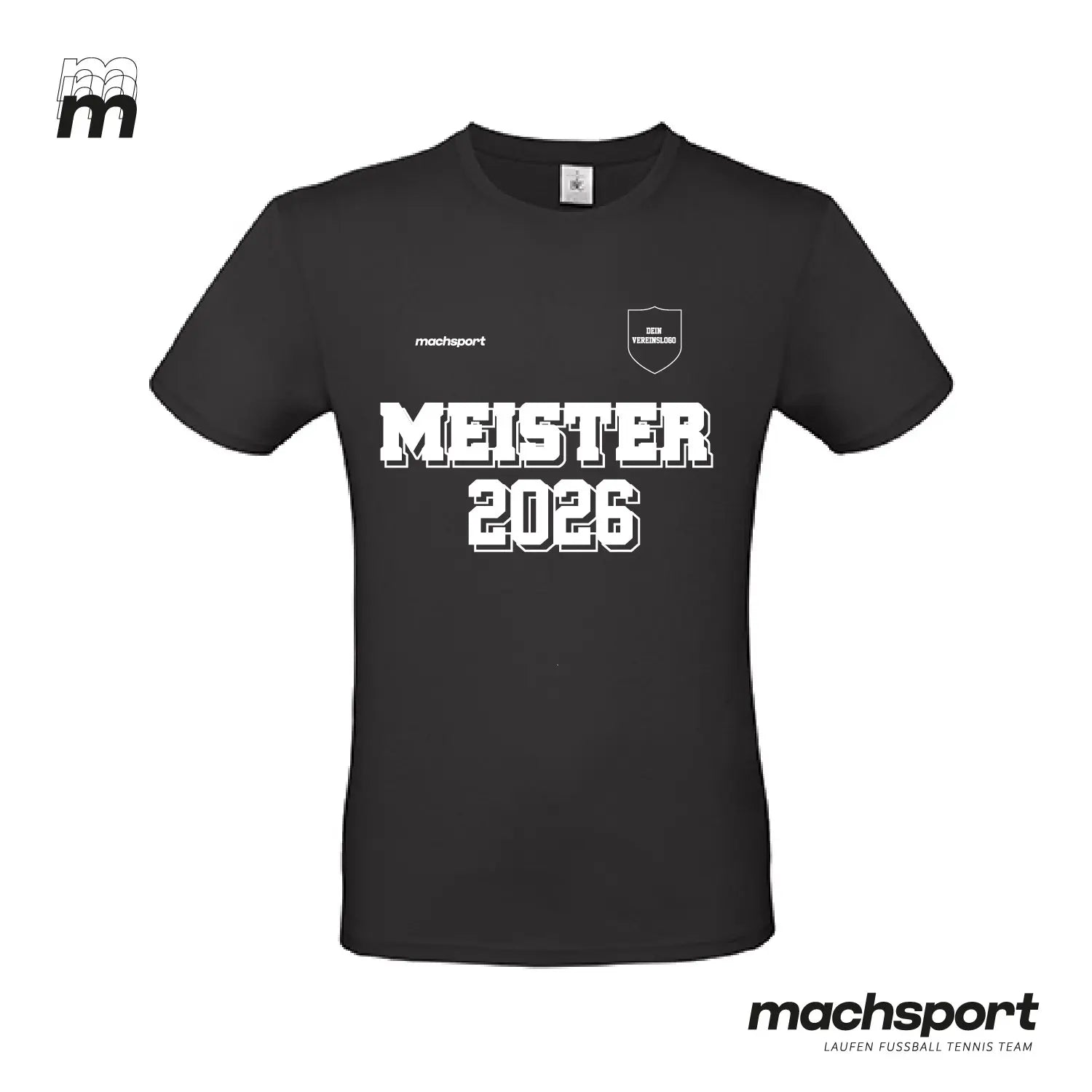 Meistershirt Classic schwarz - machsport – Bild 