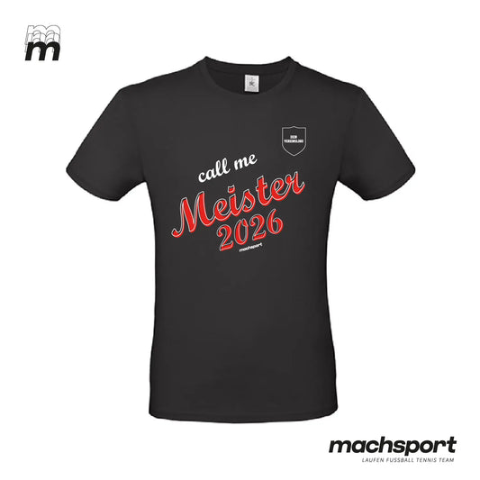 Meistershirt "Call me Meister" schwarz – 116