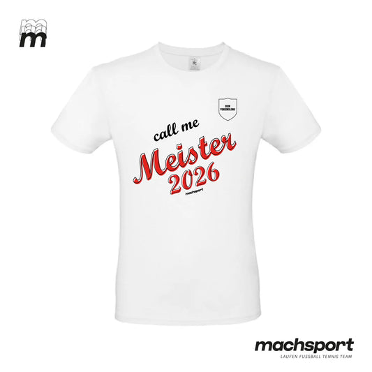 Meistershirt "Call me Meister" weiß – 116
