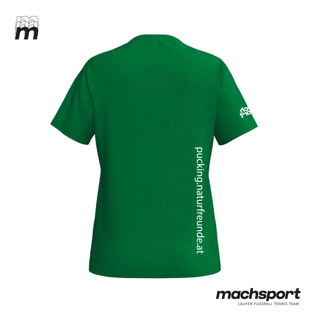 Damen Pucking T-Shirt von Erima, Teamsport Naturfreunde, Blick auf die Rückseite, bequemes, sportliches Design. – Bild 