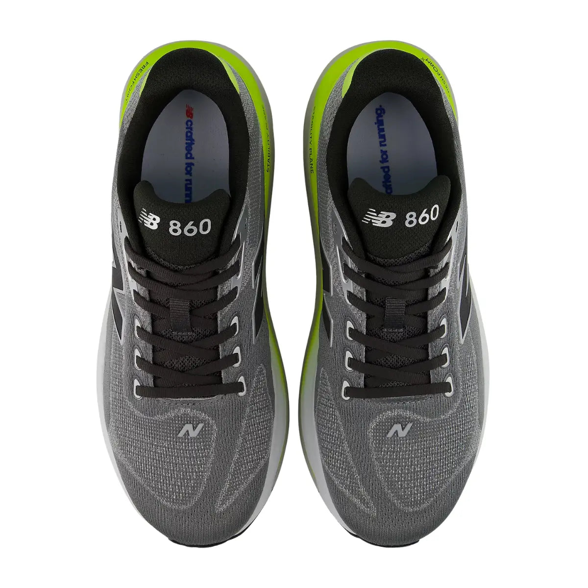 New Balance Herrenlaufschuhe Fresh Foam X 860v15, slate grey mit alkaline green – Bild 