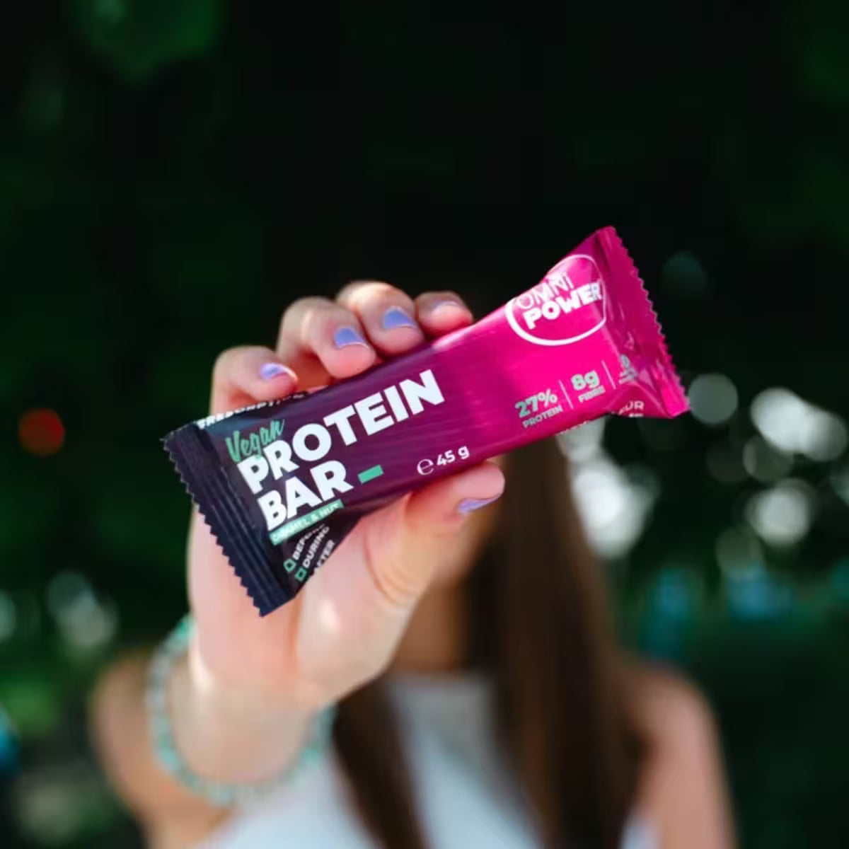 OMNi-POWER® Protein Bar Caramel & Nut 45g – Bild 