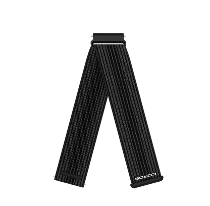 Coros Ersatzarmband, 22mm Nylon, schwarz gestreift