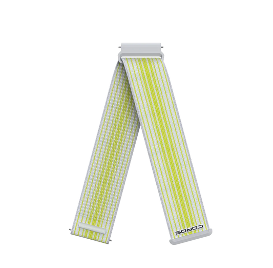 Coros Ersatzarmband, 22mm Nylon, weiss gestreift – weiß / ONE SIZE