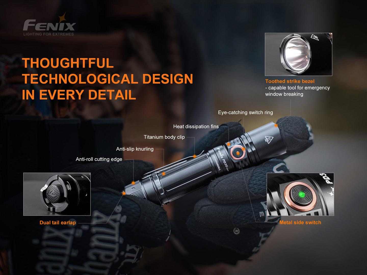 Fenix PD35 V3.0 Neue Generation der taktischen Taschenlampe, 1700 Lumen – Bild 