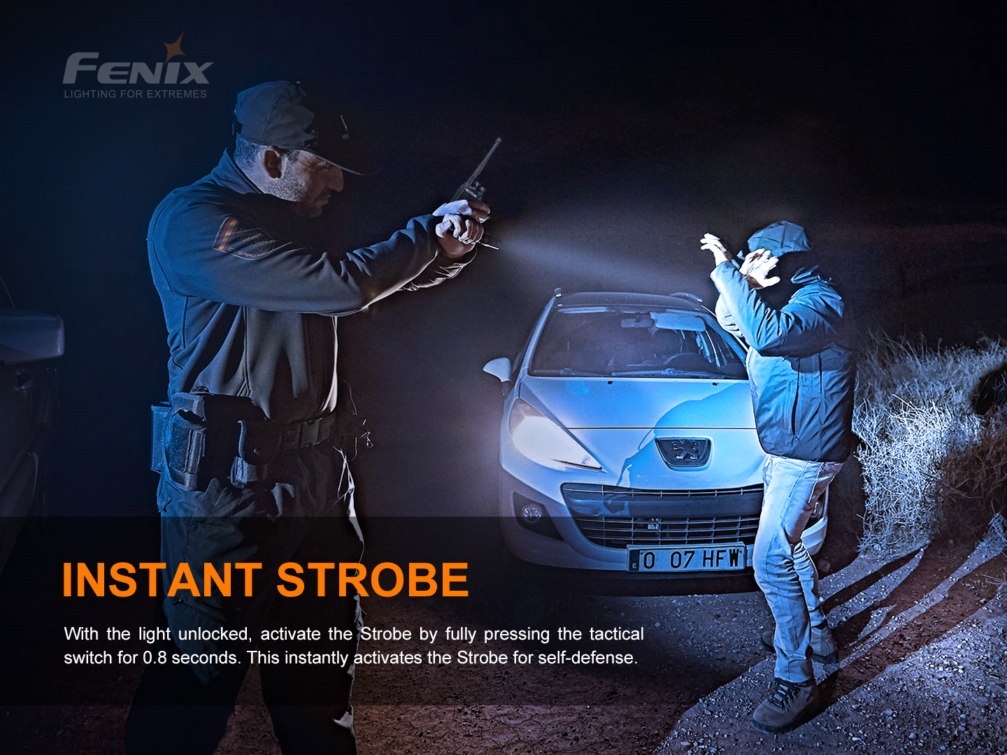 Fenix PD36 TAC Mechanische taktische Taschenlampe, 3000 Lumen