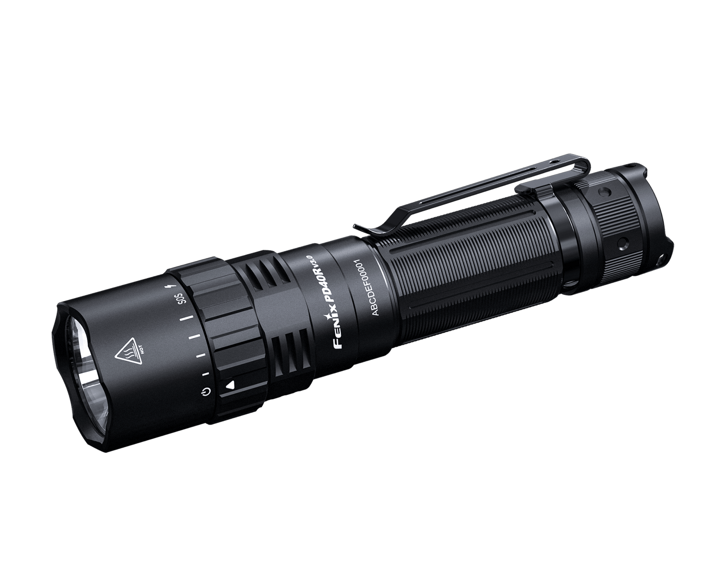 Fenix PD40R V3.0 Superhelle Taschenlampe mit mechanischem Drehschalter, 3000 Lumen