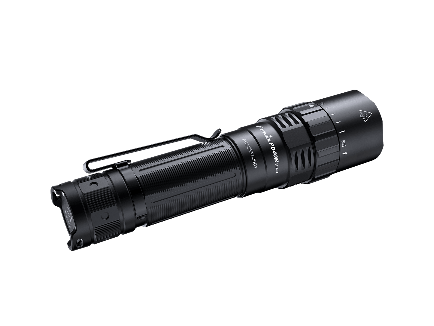 Fenix PD40R V3.0 Superhelle Taschenlampe mit mechanischem Drehschalter, 3000 Lumen