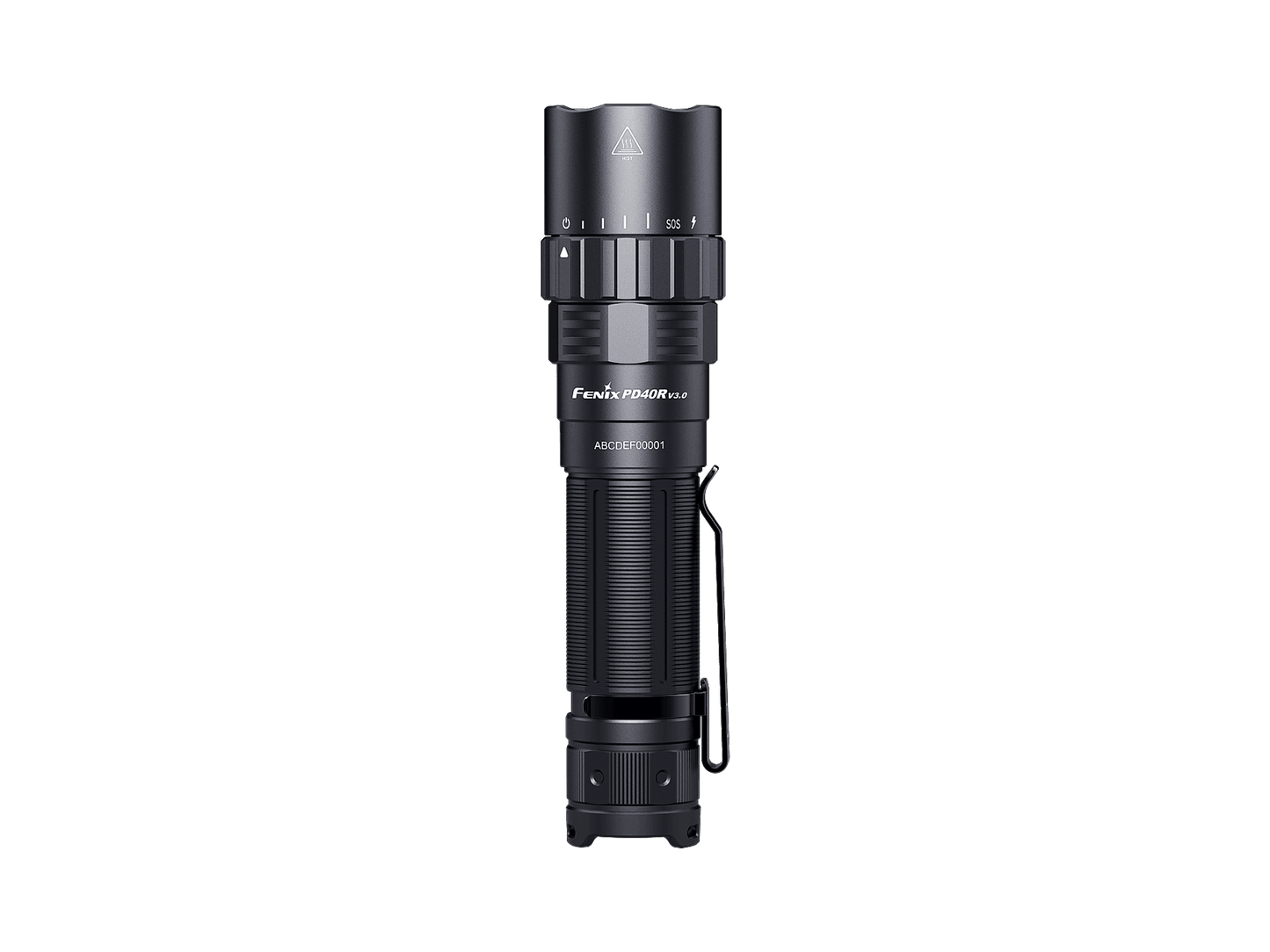 Fenix PD40R V3.0 Superhelle Taschenlampe mit mechanischem Drehschalter, 3000 Lumen