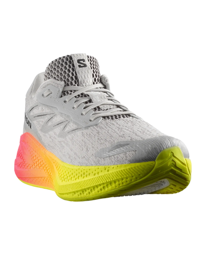Salomon Herrenlaufschuhe Aero Glide 4 Gradient, Gray Violet / Safety Yellow / Black