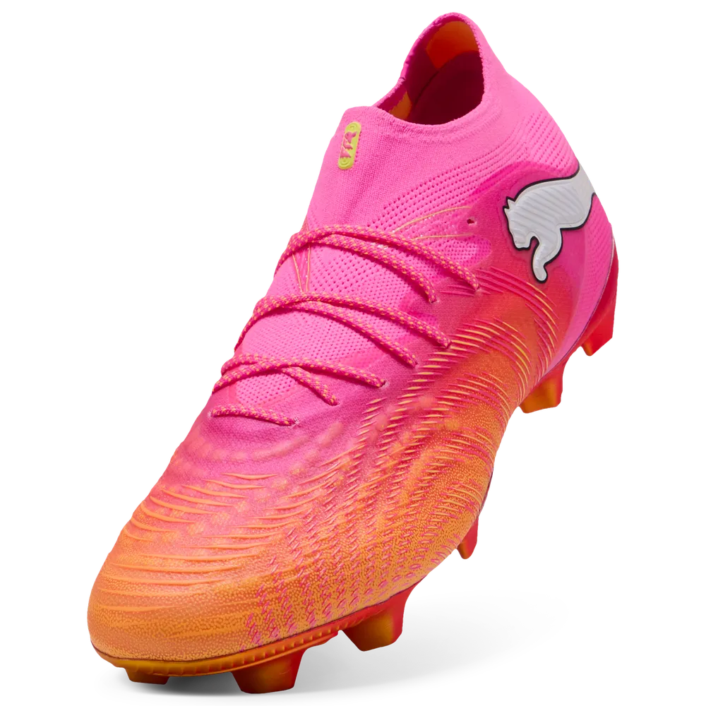 Puma Fußballschuhe Future 9 Ultimate FG, Poison Pink-Sun Stream-Bright Aqua-Puma White – Bild 