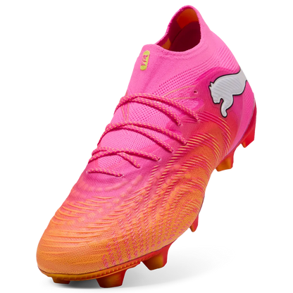 Puma Fußballschuhe Future 9 Ultimate FG, Poison Pink-Sun Stream-Bright Aqua-Puma White