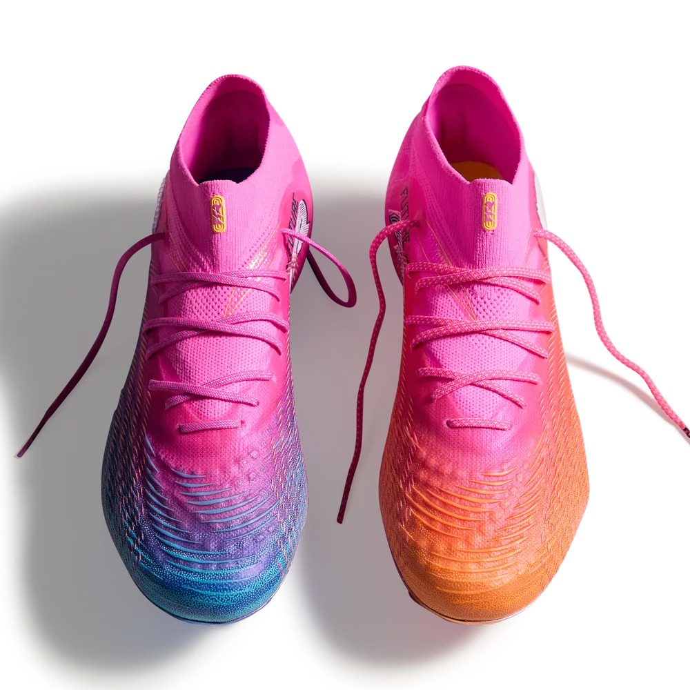 Puma Fußballschuhe Future 9 Ultimate FG, Poison Pink-Sun Stream-Bright Aqua-Puma White